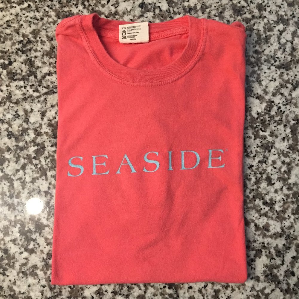 Coral/Pink Comfort Colors Seaside Tee